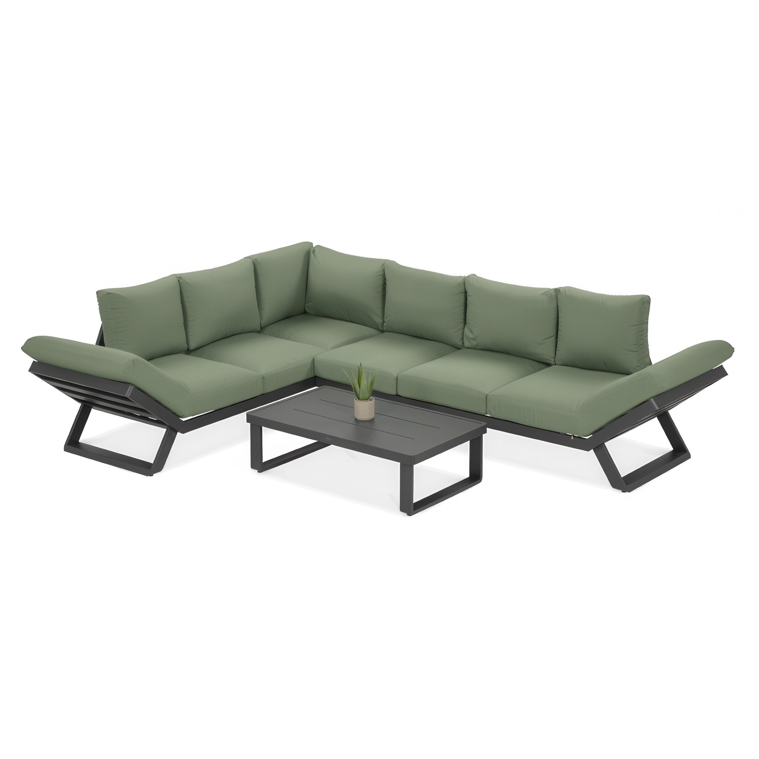 Canapea de colț TROFEO Hunter Green - FURRORE