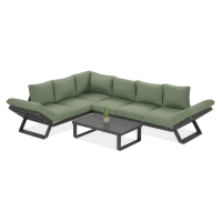 Canapea de colț TROFEO Hunter Green - FURRORE