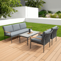 LUNA CAFFE Set de mobilier de grădină gri închis - FURRORE