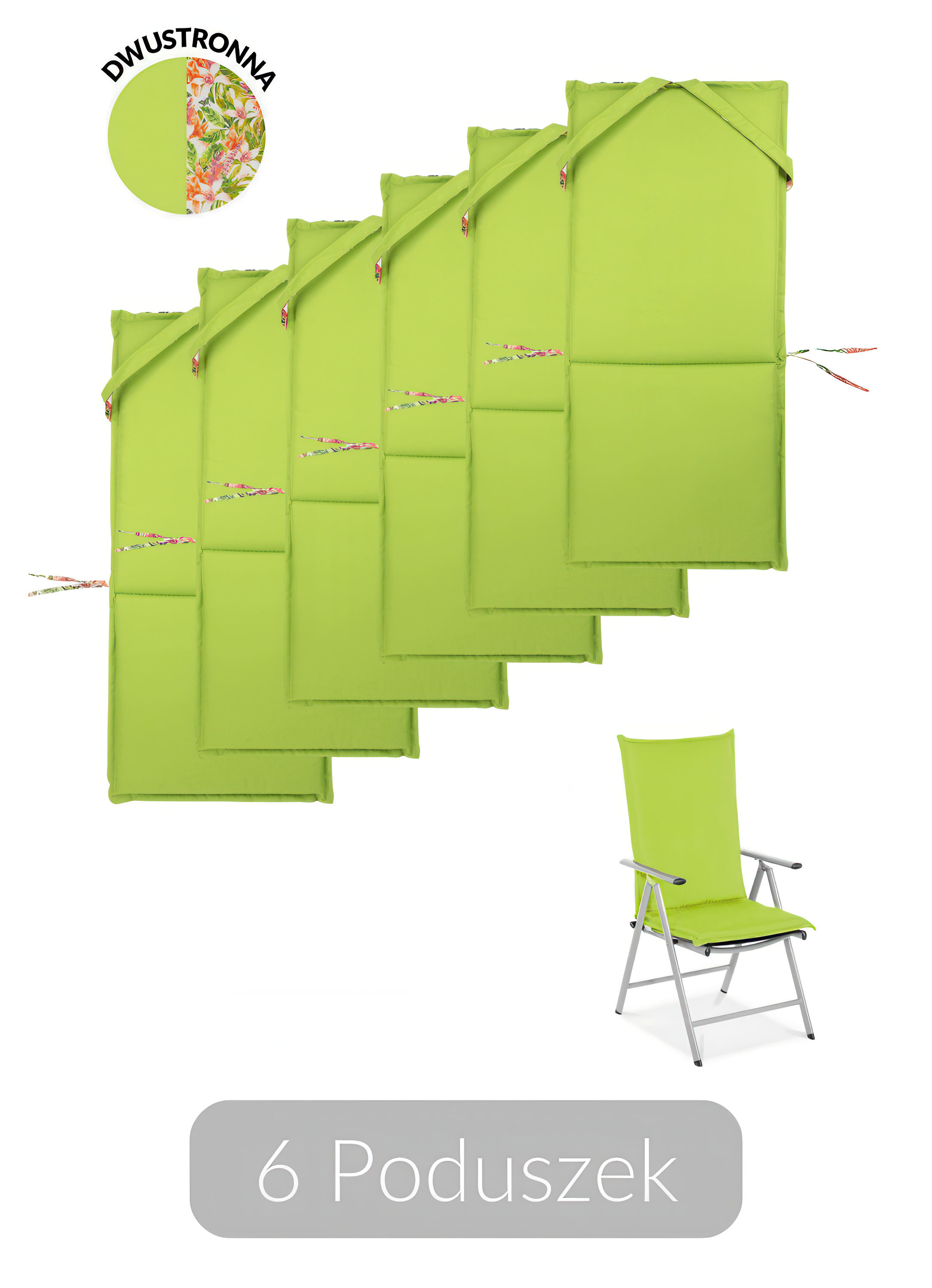 Set de perne pentru fotoliu Exotic Green, 116x51 - MOODME