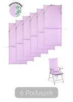 Set de 6 perne pentru șezlong de grădină Violet Lady 116x51cm - MOODME
