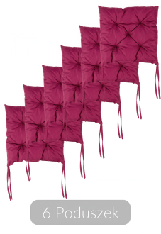 Perne pentru scaune de grădină 6pcs Dark Carmin - MOODME