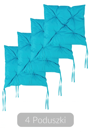 Perne pentru scaune de grădină în aer liber Curacao Blue 4pcs - MOODME