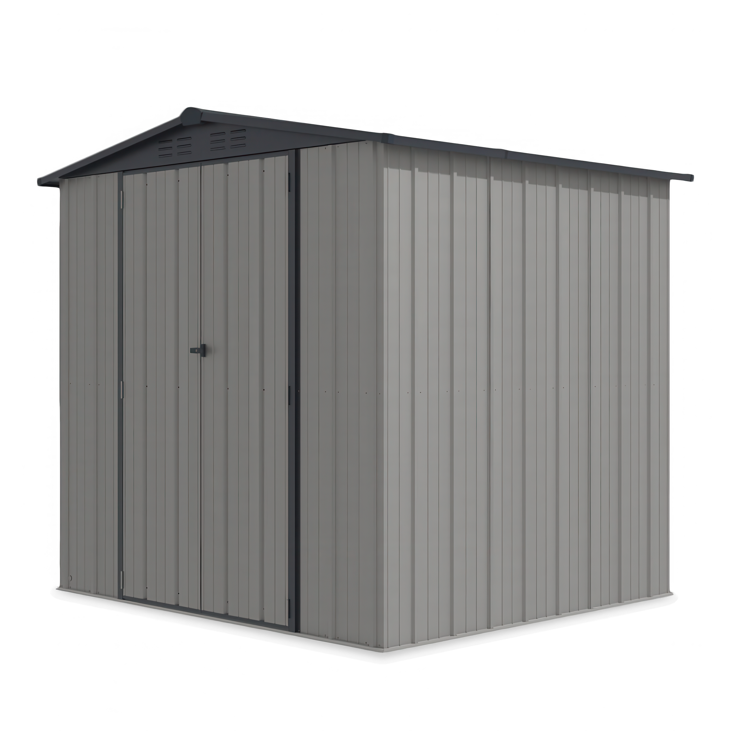 Șopron pentru unelte de grădină RICHMOND 228x202cm gri + lampă - HARDMAISTER