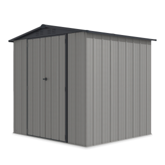 Șopron pentru unelte de grădină RICHMOND 228x202cm gri + lampă - HARDMAISTER