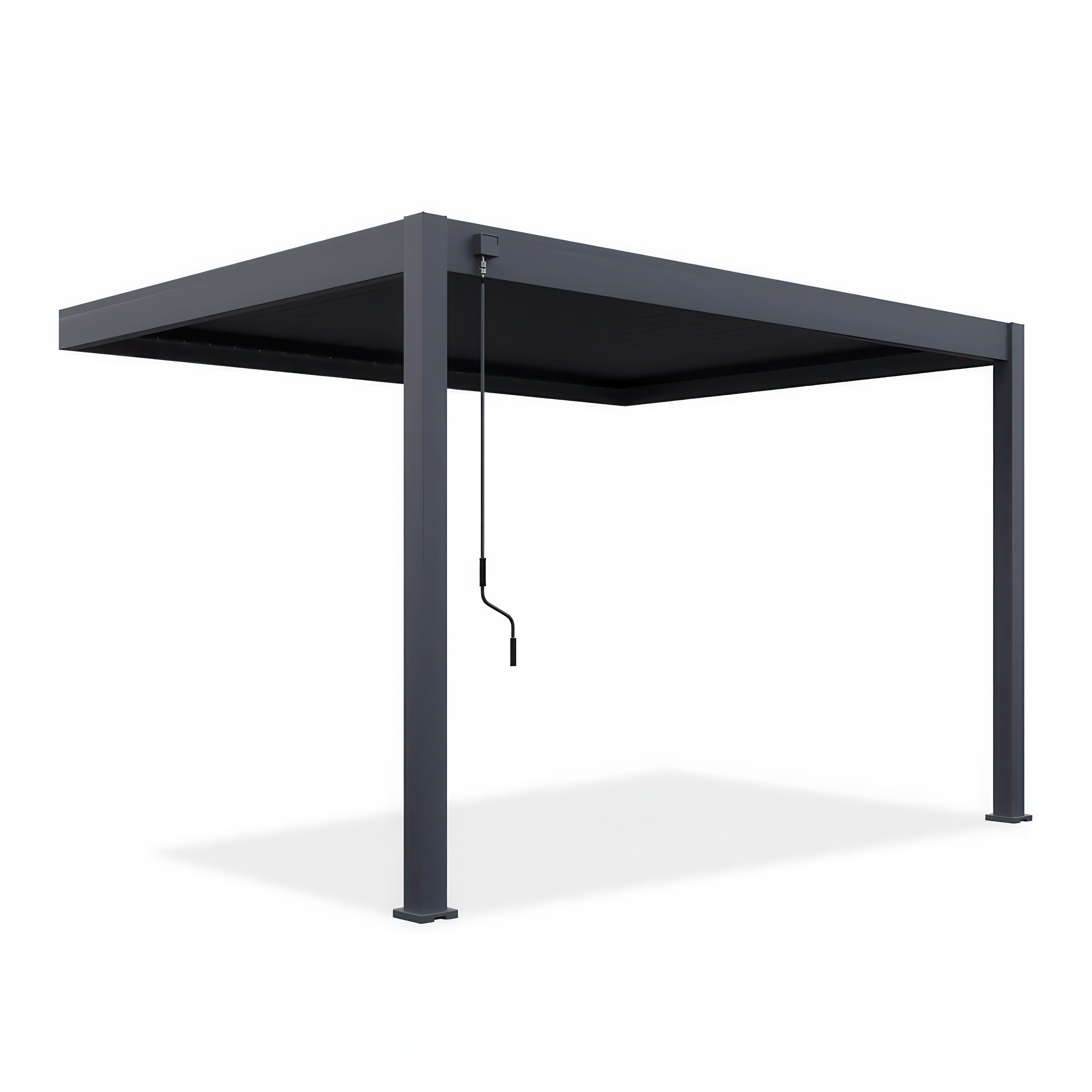 PERGOLA ELEGANCE WALL 3x4 Antracit montată pe perete - Gutroof 