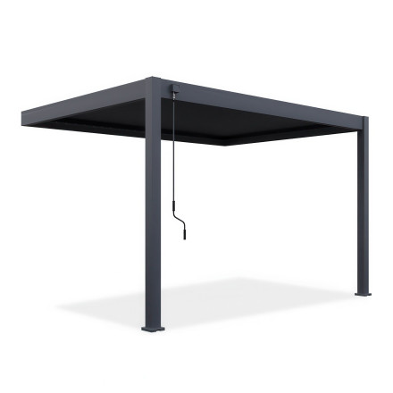 PERGOLA ELEGANCE WALL 3x4 Antracit montată pe perete - Gutroof