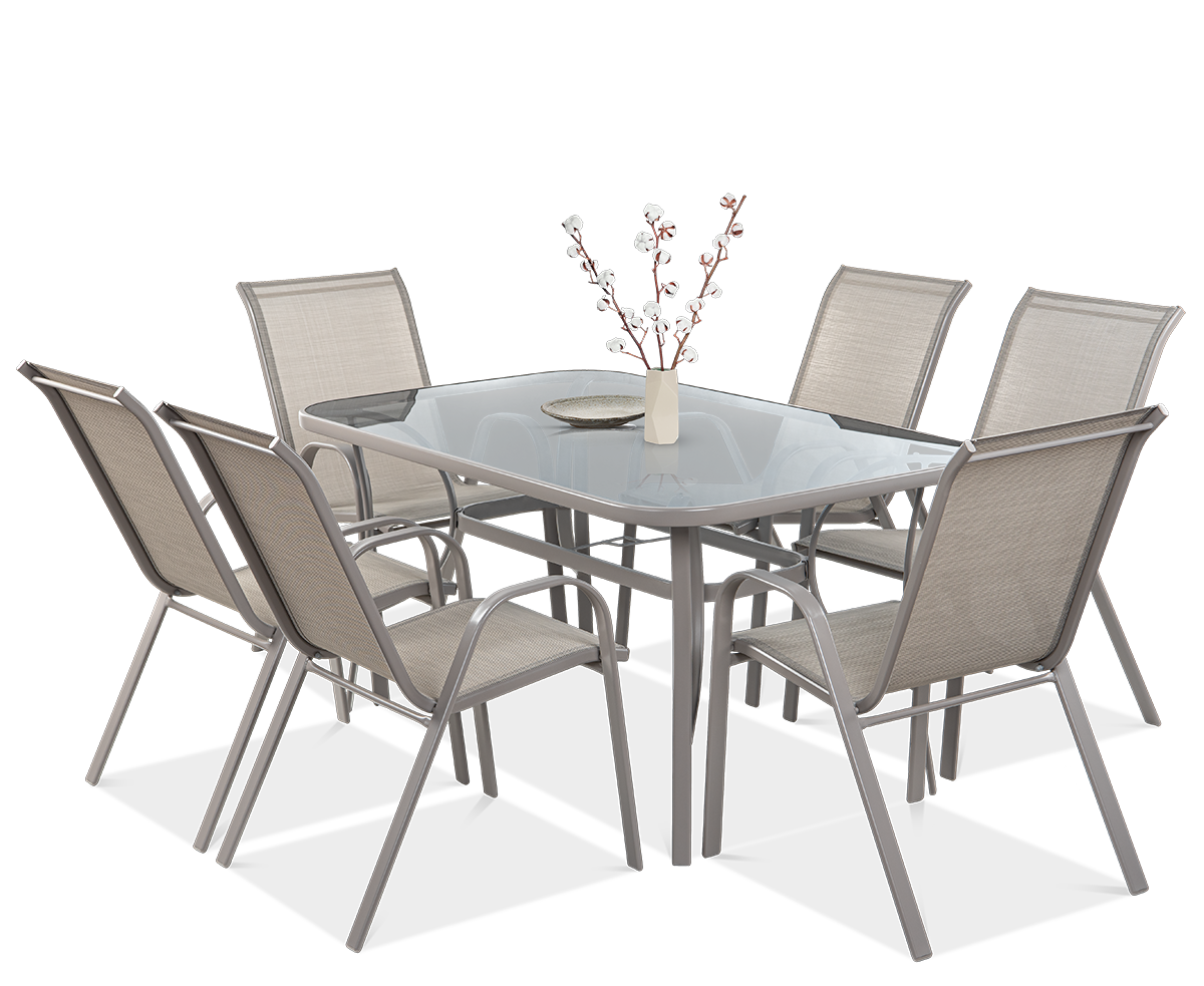 Zestaw mebli ogrodowych BOLOGNA 150/6 Light Beige