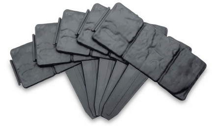 Bordura din plastic pentru gazon 10 bucăți, imitație de piatră 25x23 cm - Cultivo
