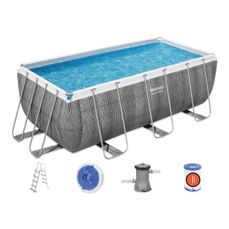 Piscină supraterană cu Power Steel set 4.1 x 2 x 1.22 m - BESTWAY 56722
