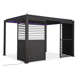 Panou pergolă PREMIUM 4m antracit, reglabil - GUTROOF