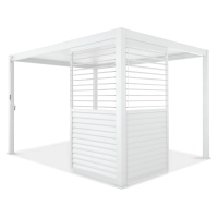 Panou cu lamele reglabil pentru pergola PREMIUM 3m, alb - GUTROOF