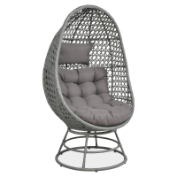 Technorattan fotoliu pivotant HOLIDAY Gri