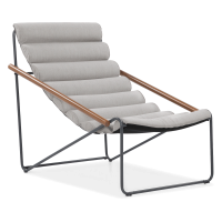 Fotoliu de terasă ART gri deschis - Focus Garden