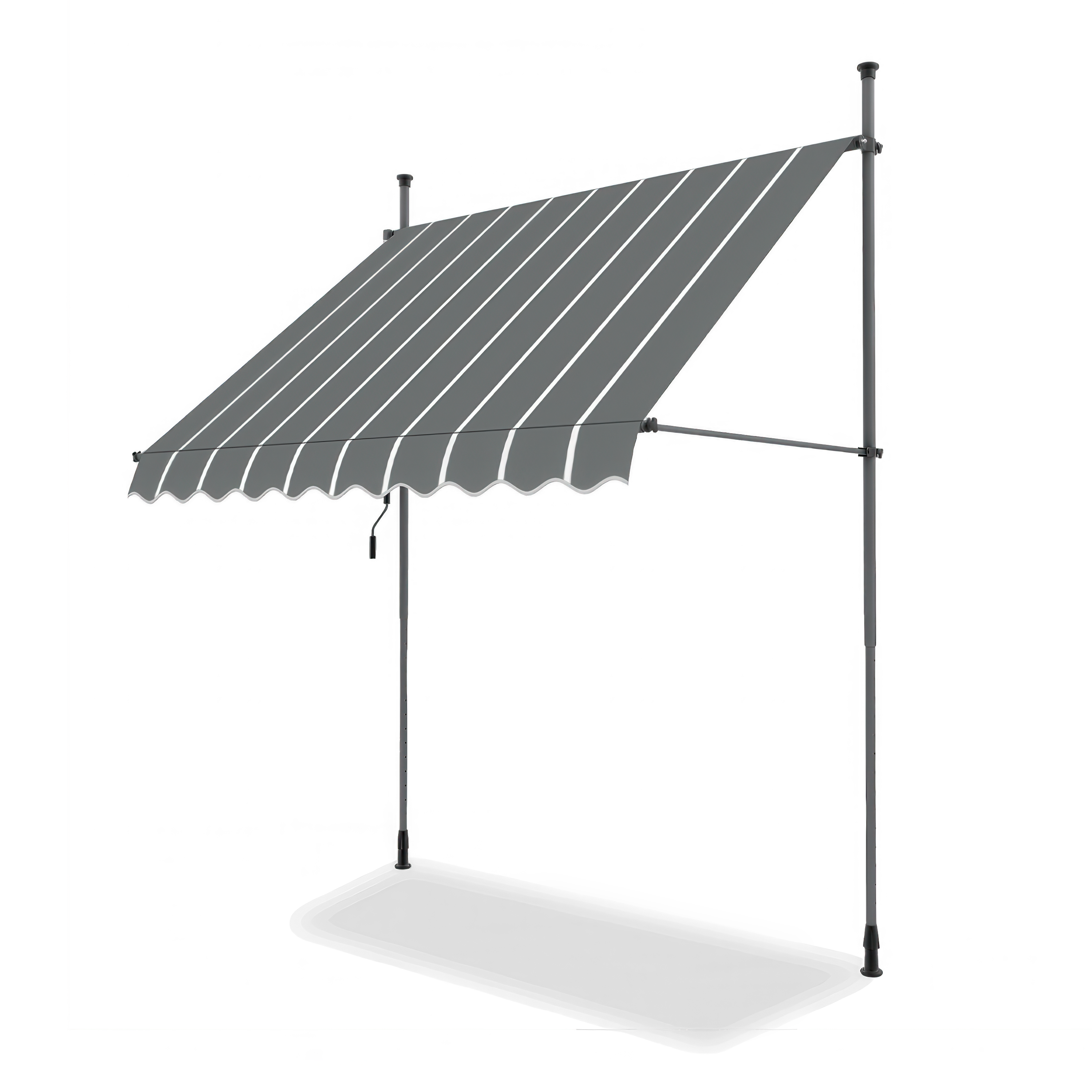 Markiza balkonowa EASY Grey/White 300x130cm - Focus garden