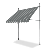 Copertină de balcon EASY gri/alb 300x130cm - Focus Garden