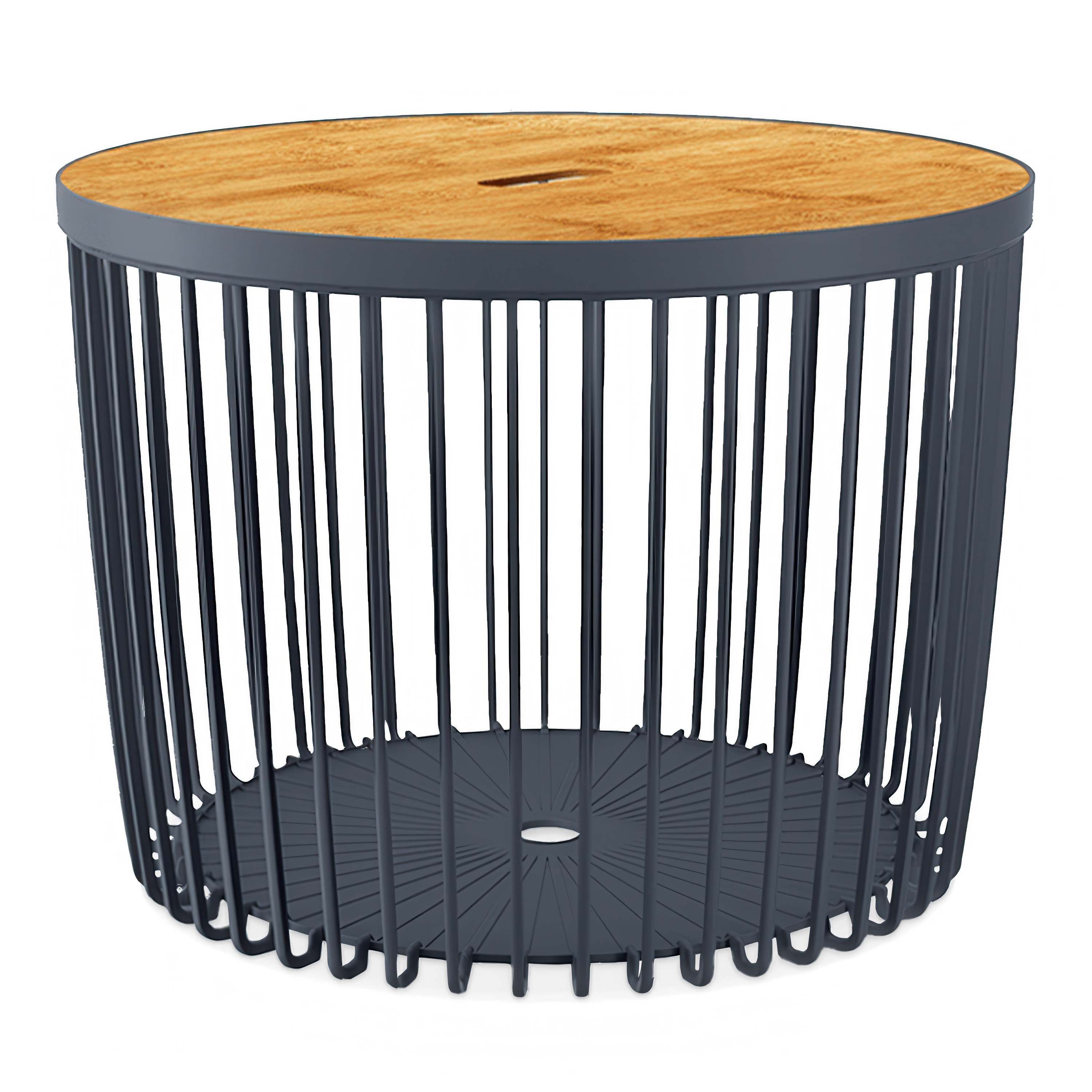 Coș Clubo 59x59x45cm, antracit - PROSPERPLAST