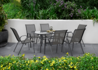 Set mobilier de grădină BOLOGNA 150/6 Gri deschis