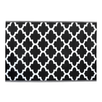 czarno biały dywan tarasowy