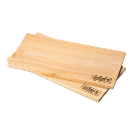 Scânduri pentru fumat din lemn de cedru 40x15cm 2pcs - WEBER