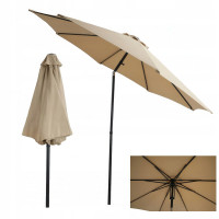 Umbrelă cu catarg central SAMOS 3m Taupe - Focus Garden