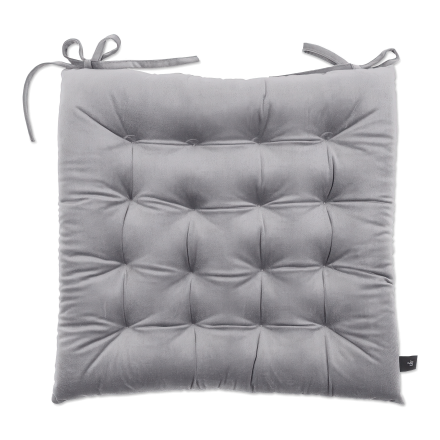 poduszka na krzesło ogrodowe w kolorze szarym pikowana od moodme