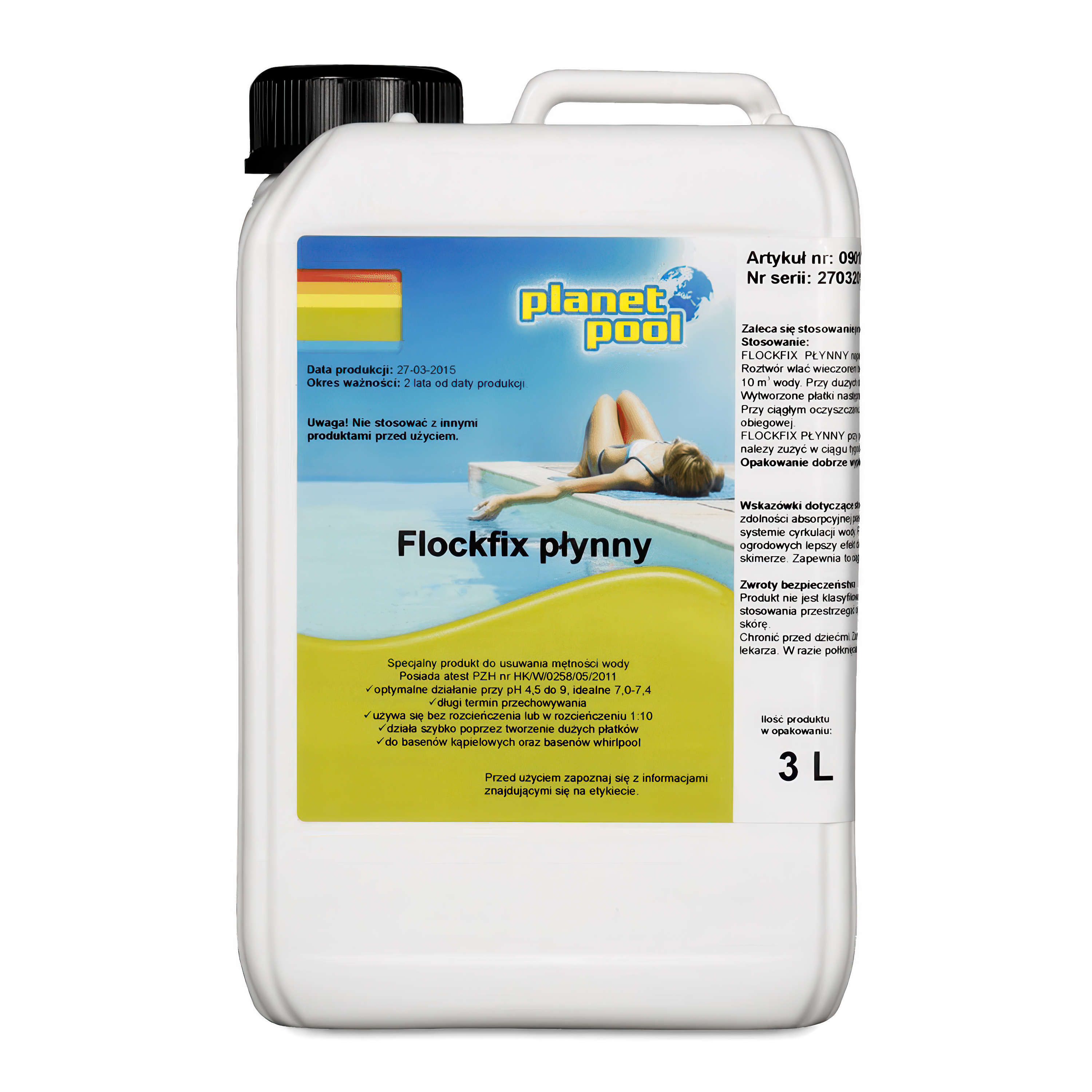 Coagulant pentru curățarea apei piscinelor 3L - CHEMOFORM