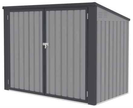 Konstrukcja do przechowywania i segregacji różnego rodzaju koszy na odpady