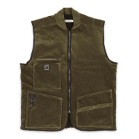 ABETE Olivine vestă de toamnă din catifea, mărimea L - Verdemax