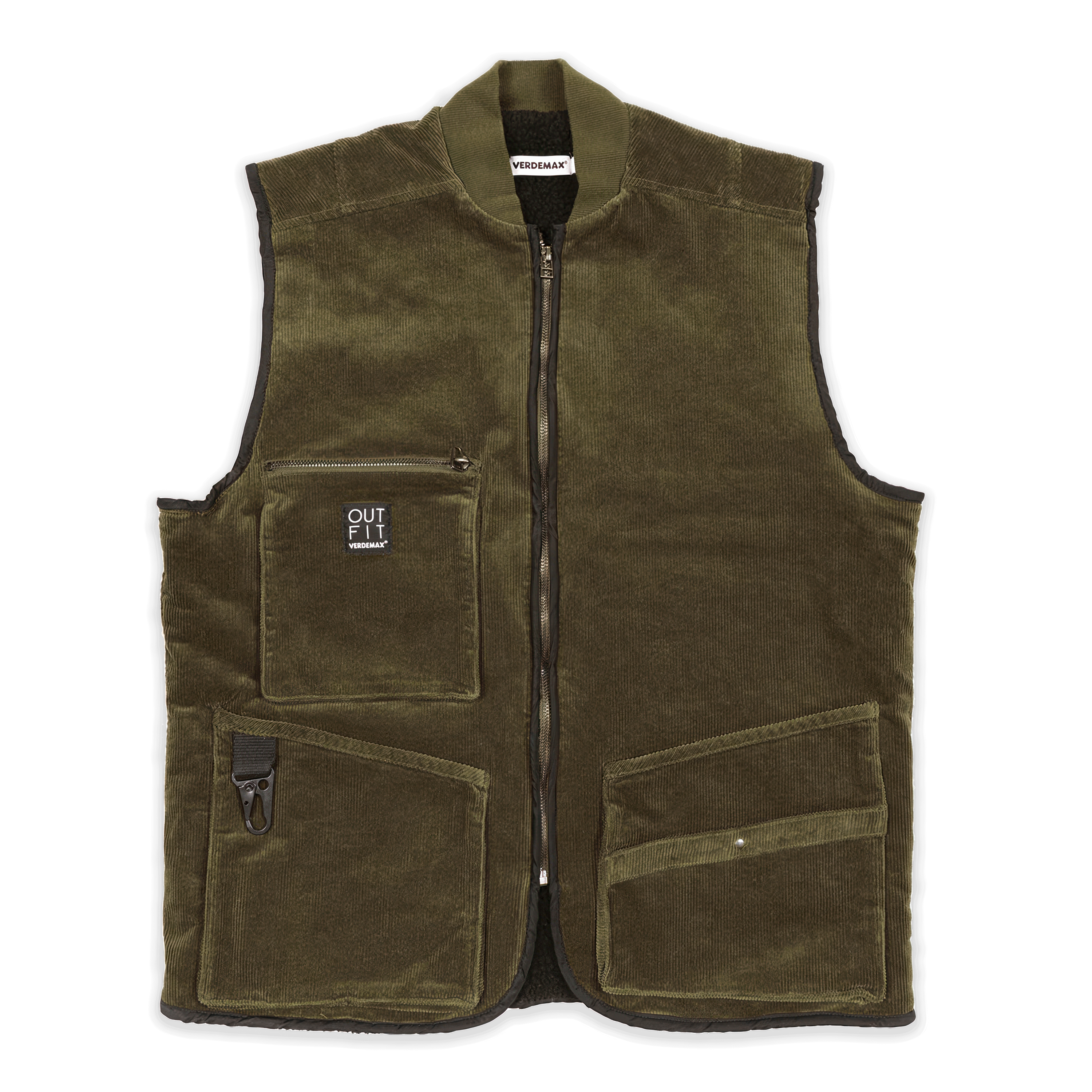 Jesienna kamizelka sztruksowa ABETE Olivine, rozmiar M - Verdemax