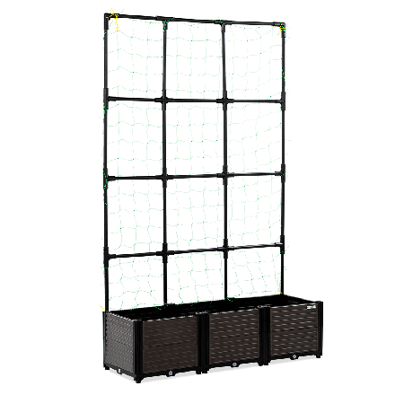 Cutie de cultivare + suport plat GROW FLAT SET L 126x42x180cm - CULTIVO