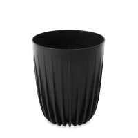 MIRA Eco reciclat 19cm ghiveci decorativ negru - LAMELA