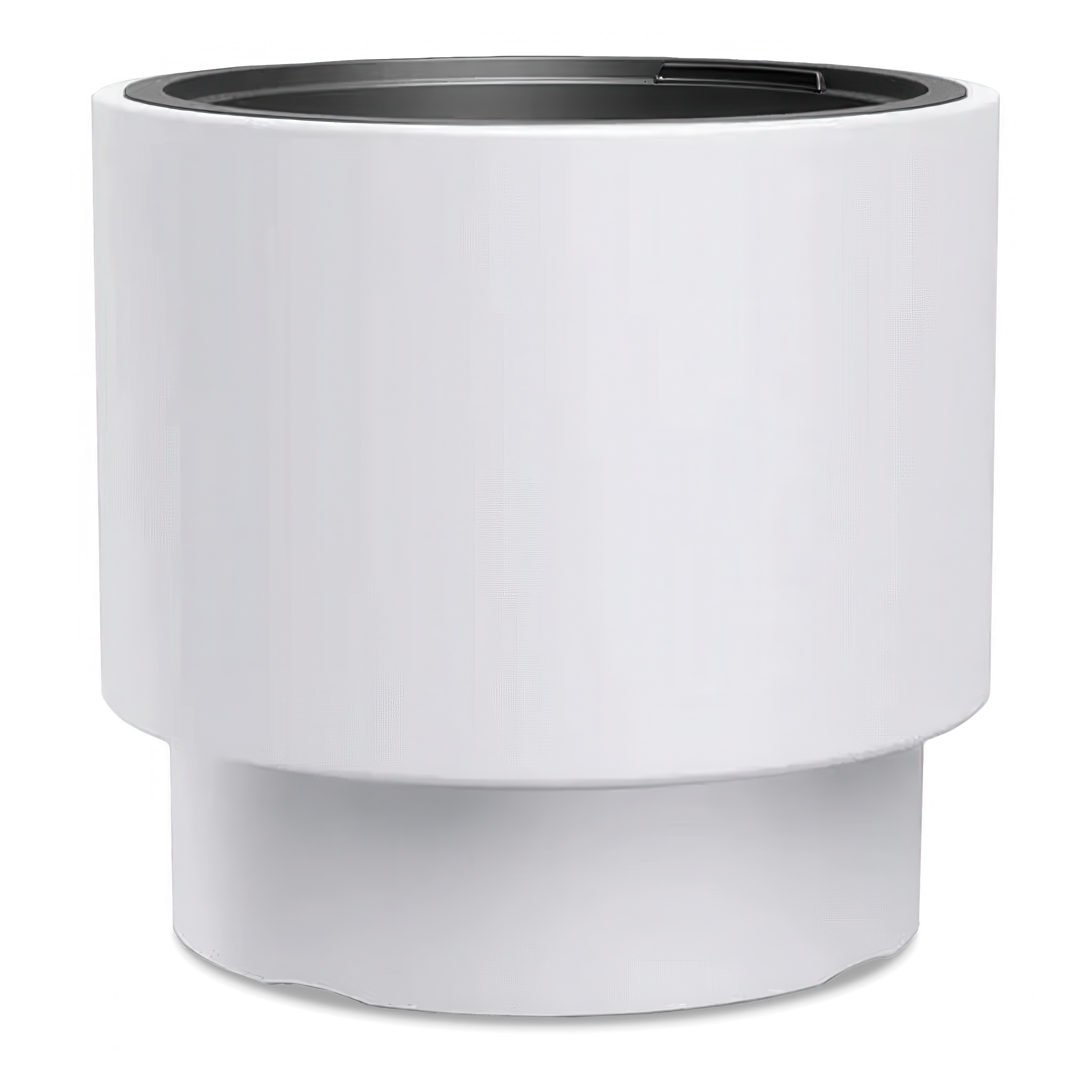 Ghiveci de flori Heos cu inserție 47x47x44cm alb - PROSPERPLAST