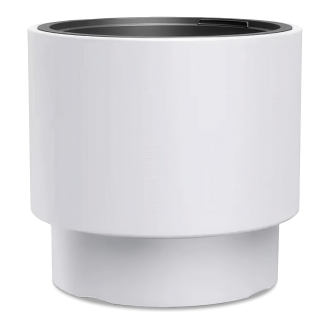 Ghiveci de flori Heos cu inserție 47x47x44cm alb - PROSPERPLAST