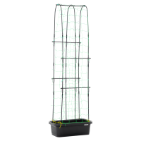 Ghiveci + suport pentru cultivarea castraveților CUCU GROW BOX 60x30x178cm - CULTIVO