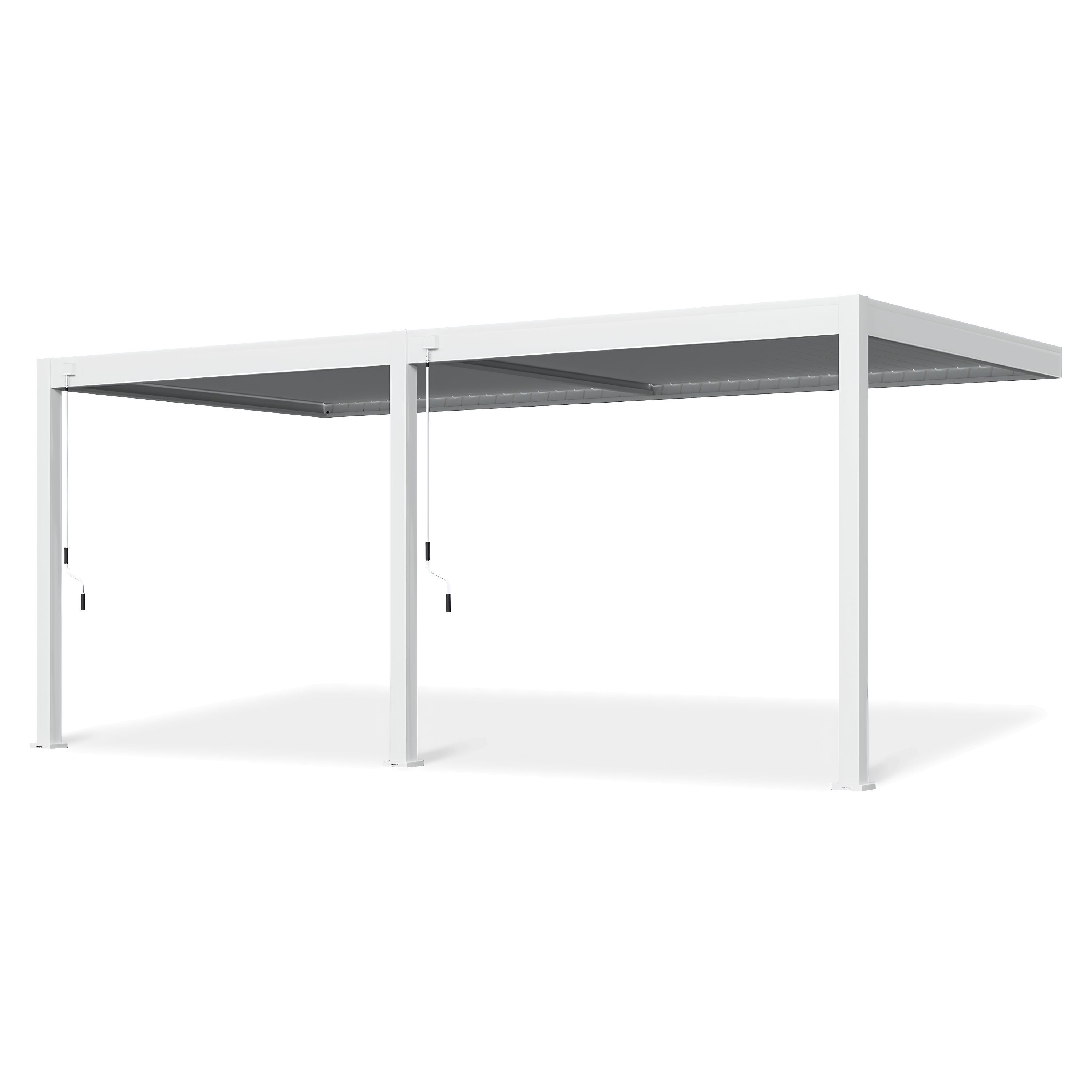 Przyścienna pergola ELEGANCE WALL 3x6 White - Gutroof