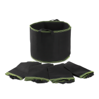 Vase din material textil 5pcs x 37L Negru - CULTIVO