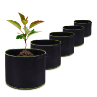 Oală textilă 10L negru - set de 5 bucăți - CULTIVO