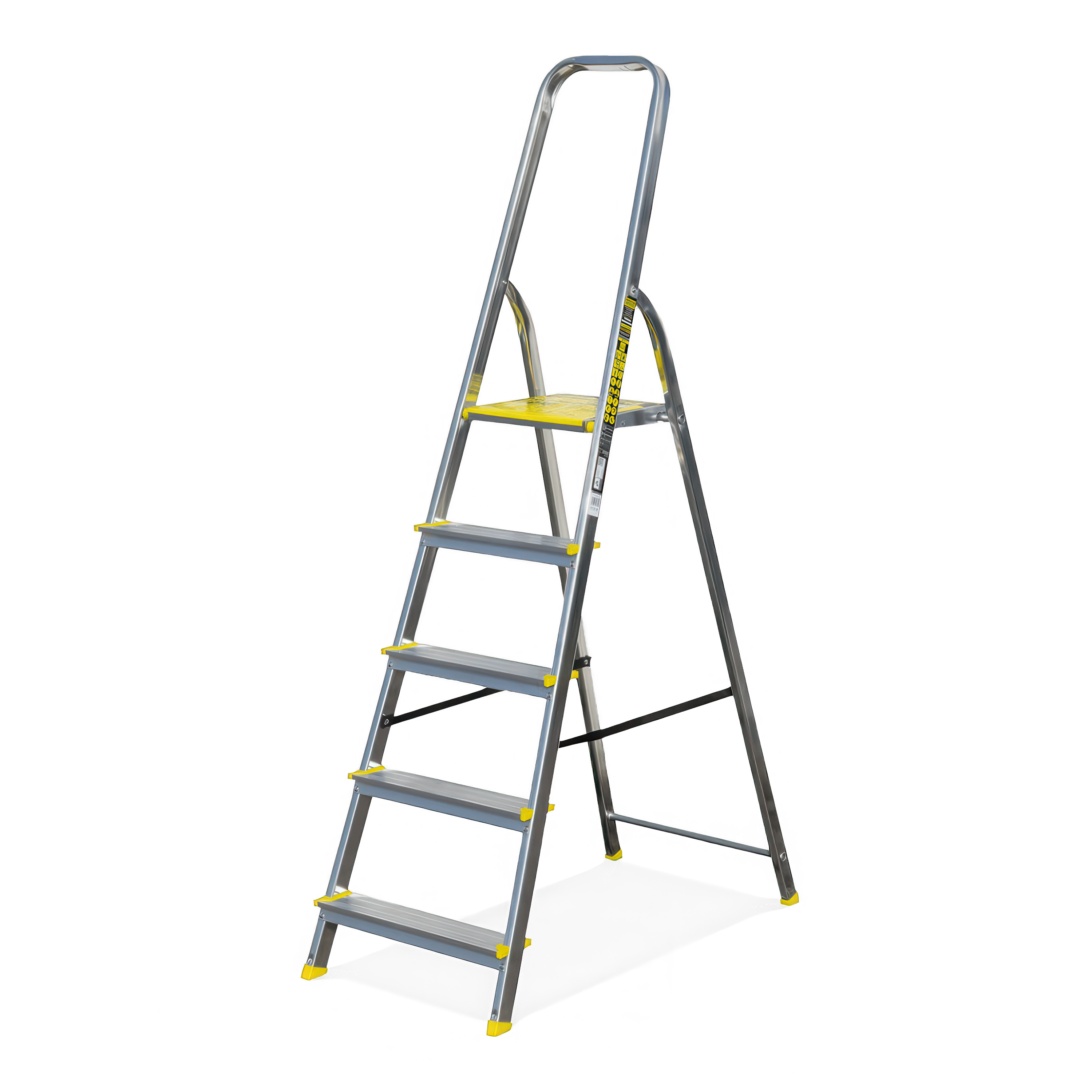 Scară din aluminiu cu 5 trepte BS-DA5 150kg - BAYERSYSTEM