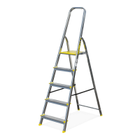 Scară din aluminiu cu 5 trepte BS-DA5 150kg - BAYERSYSTEM