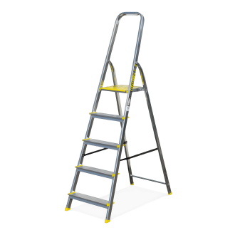 Scară din aluminiu cu 5 trepte BS-DA5 150kg - BAYERSYSTEM