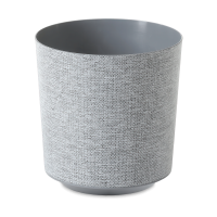 Vas decorativ GAMA 25cm textil gri - LAMELA