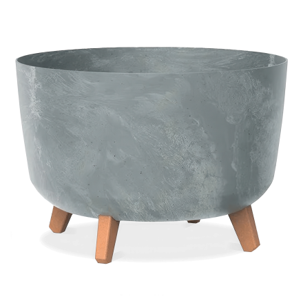 Gracia Oală cu efect de beton pe picioare 39x39x27cm beton - PROSPERPLAST