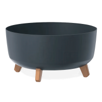 Gracia Oală joasă pe picioare 38x38x19cm antracit - PROSPERPLAST