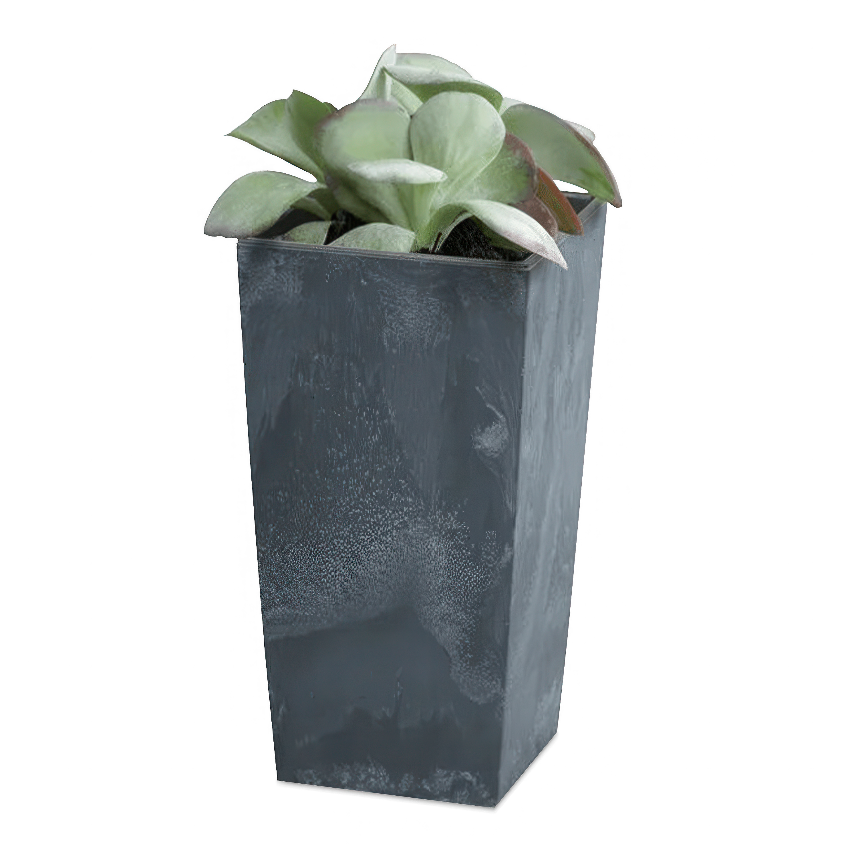 Urbi Ghiveci pătrat efect beton 40x40x75cm antracit - PROSPERPLAST