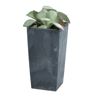 Urbi Ghiveci pătrat efect beton 40x40x75cm antracit - PROSPERPLAST