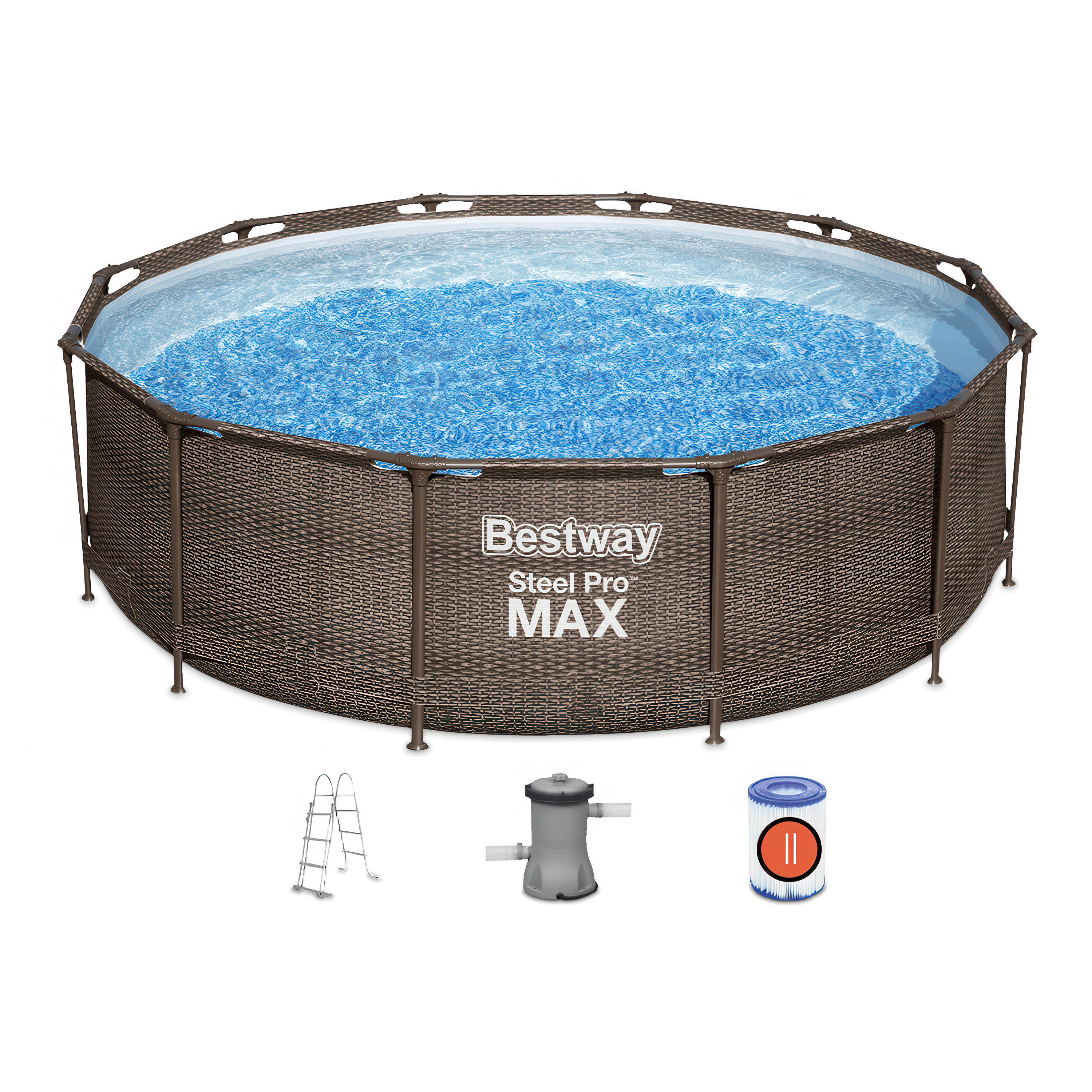 Set piscină Steel Pro Max 3.66 x 1 m + accesorii - BESTWAY 56709
