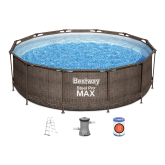 Set piscină Steel Pro Max 3.66 x 1 m + accesorii - BESTWAY 56709