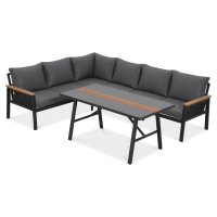 ASCONA DINING Colț de grădină gri închis - Focus Garden