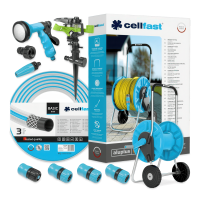 Set irigare grădină BASIC Furtun 1/2" 50m Cellfast